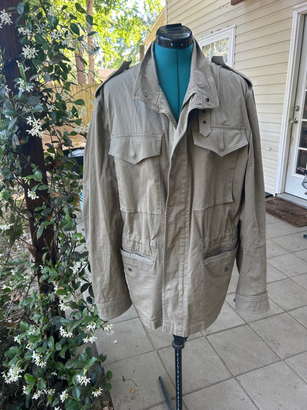 Men’s Belstaff Tan Field Jacket with Utility Pockets